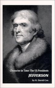 Cover of: Jefferson : Character in Time  by R. David Cox