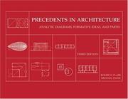 Cover of: Precedents in architecture by Roger H. Clark