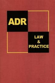 Cover of: ADR Law and Practice