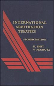 Cover of: International Arbitration Treaties