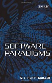Cover of: Software Paradigms by Stephen H. Kaisler