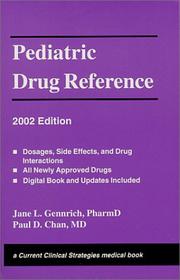 Cover of: Pediatric Drug Ref 2002 Edition (Current Clinical Strategies)