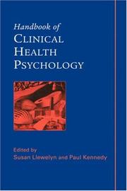 Cover of: Handbook of Clinical Health Psychology | 