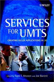 Cover of: Services for UMTS: creating killer applications in 3G