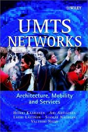Cover of: UMTS Networks: Architecture, Mobility and Services