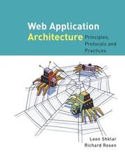 Cover of: Web Application Architecture by Leon Shklar, Richard Rosen