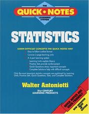 Cover of: Statistics