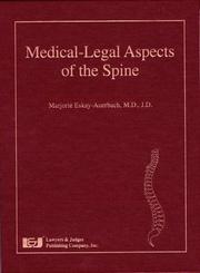 Cover of: Medical-Legal Aspects of the Spine