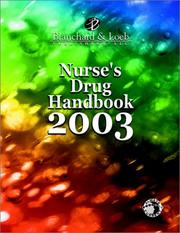 Cover of: Nurse's Drug Handbook 2003 (Nurse's Drug Handbook) by Russ Blanchard, Loeb, Blanchard