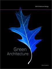 Cover of: Green Architecture: An International Comparison