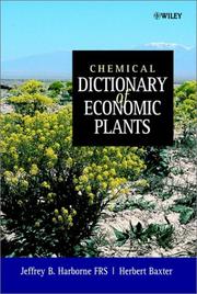 Cover of: Chemical Dictionary of Economic Plants