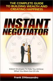 Cover of: Instant Negotiator  by Frank D'Alessandro
