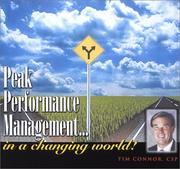 Cover of: Peak Preformance Management by Tim Connor