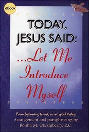 Cover of: Today Jesus Said: Let Me Introduce Myself