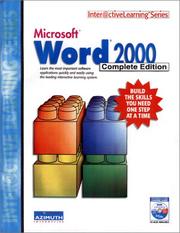 Cover of: Microsoft Word 2000: Complete Edition (8 Lessons)