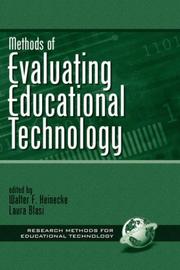 Cover of: Methods of Evaluating Educational Technology (Research Methods for Educational Technology, Volume 1)