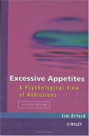 Cover of: Excessive Appetites: A Psychological View of Addictions, 2nd Edition