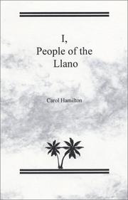 Cover of: I, People of the Llano