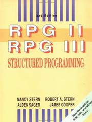Cover of: RPG II and RPG III structured programming. | 