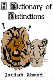 Cover of: A Dictionary of distinctions