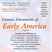 Cover of: Famous Documents of Early America