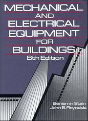 Cover of: Mechanical and electrical equipment for buildings by Benjamin Stein