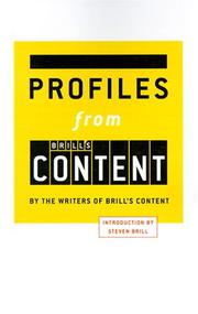 Cover of: Profiles from Brills Content