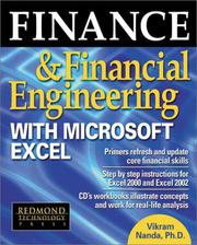 Finance and Financial Engineering with Microsoft Excel by Vikram Nanda