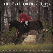 Cover of: The Performance Horse 2005 Calendar (2005 Stoecklein Calendars) | 