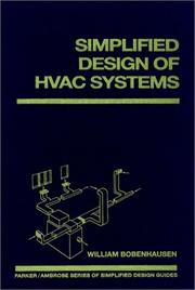 Cover of: Simplified design of HVAC systems by William Bobenhausen