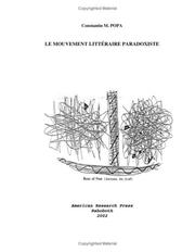 Cover of: Le Mouvement Litteraire Paradoxiste