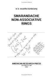 Cover of: Smarandache Non-Associative Rings by W. B. Vasantha Kandasamy