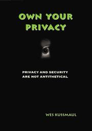 Cover of: Own Your Privacy