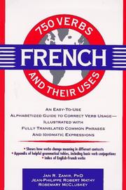 Cover of: 750 French verbs and their uses by Jean-Philippe Mathy