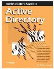 Cover of: Administrator's Guide to Active Directory