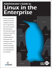 Cover of: Administrator's Guide to Linux in the Enterprise