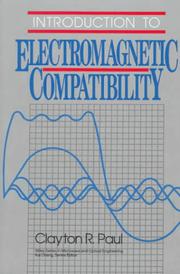 Cover of: Introduction to electromagnetic compatibility by Clayton R. Paul