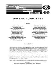 Cover of: 2004 ERPGs Update Set