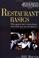 Cover of: Restaurant basics