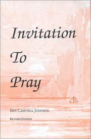 Cover of: Invitation to Pray