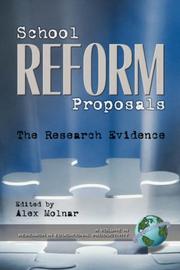School Reform Proposals by Alex Molnar