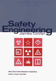Cover of: Safety engineering by CoVan, James