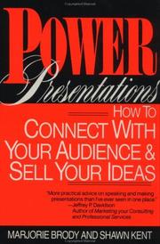 Cover of: Power Presentations by Marjorie Brody, Shawn Kent