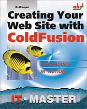 Cover of: Creating Your Web Site with ColdFusion by Ruben Akhayan