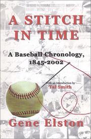 Cover of: A Stitch in Time: A Baseball Chronology, 1845-2002