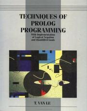 Cover of Techniques of Prolog programming