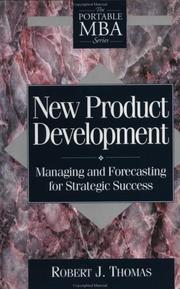 Cover of: New product development by Thomas, Robert J.