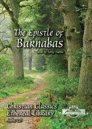Cover of: The Epistle of Barnabas
