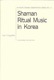 Cover of: Shaman Ritual Music in Korea