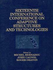 Front cover of Sixteenth International Conference on Adaptive Structures And Technologies by Unknown